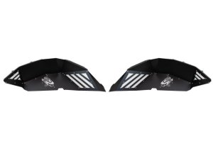 Jeep Wrangler Unlimited Fender Liner - Rear - Fishbone Offroad - Fishbone Offroad Aluminum - Black - `18-`27